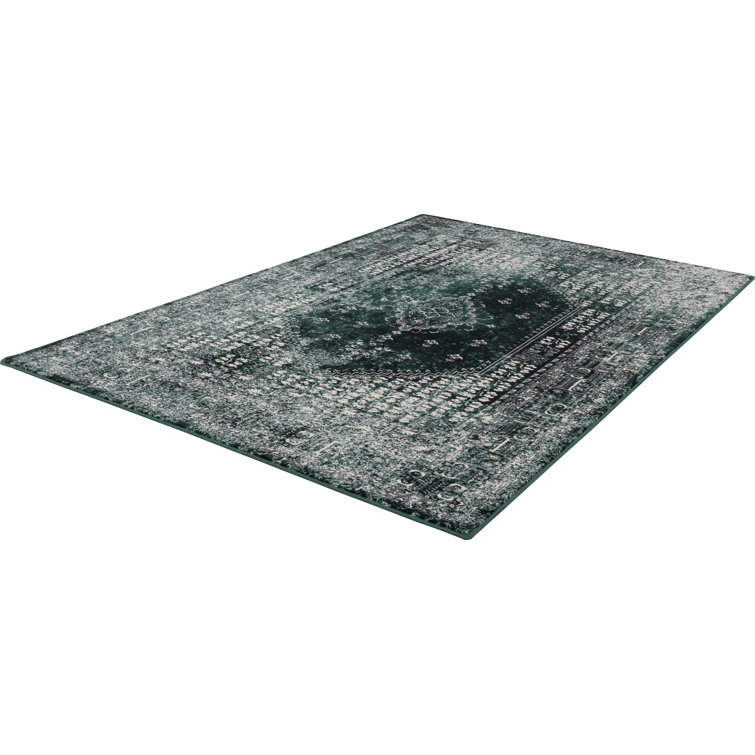 Agnella Eve Machine Woven Blue/Gray/Black Rug Wayfair.co.uk